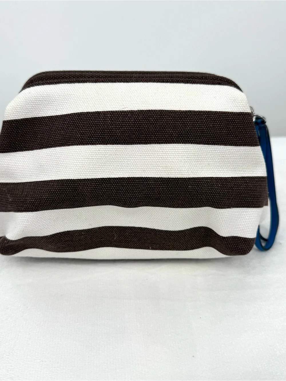 Henri Bendel Striped Canvas Signature Striped Cosmetic Case Dopp Kit